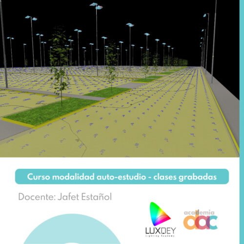 Cálculo de iluminación exteriores con DIALux evo