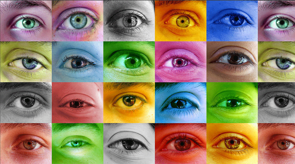 Aplicaciones prácticas de neuroiluminación mostrando procesamiento del color en diferentes espacios