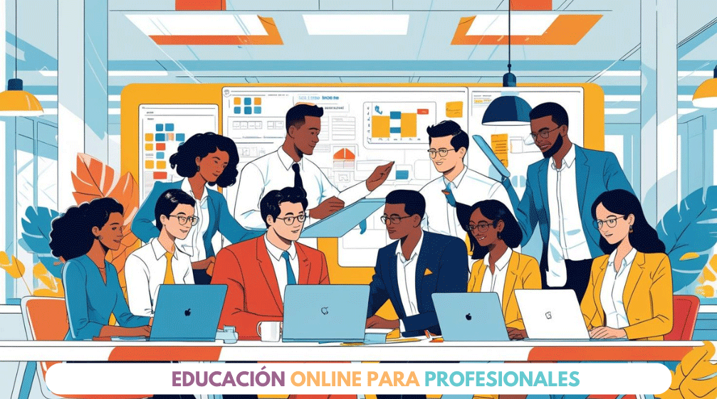 Profesionales adaptables navegando cambios laborales con flexibilidad cognitiva