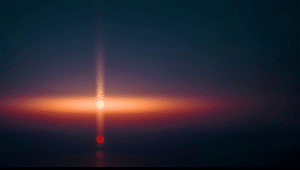 Espacio contemplativo mostrando relación entre luz y estados de consciencia con iluminación suave facilitando reflexión introspectiva profunda